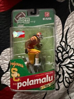 McFarlane Toys USC Trojans Red & Gold Troy Polamalu Action Figure